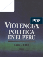 Violencia en el Peru 1980-1989 Tomo I
