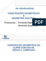 Construção elipse régua compasso