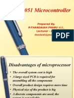 The 8051 Microcontroller: Prepared By, R-Thandaiah Prabu M.E., Lecturer - ECE