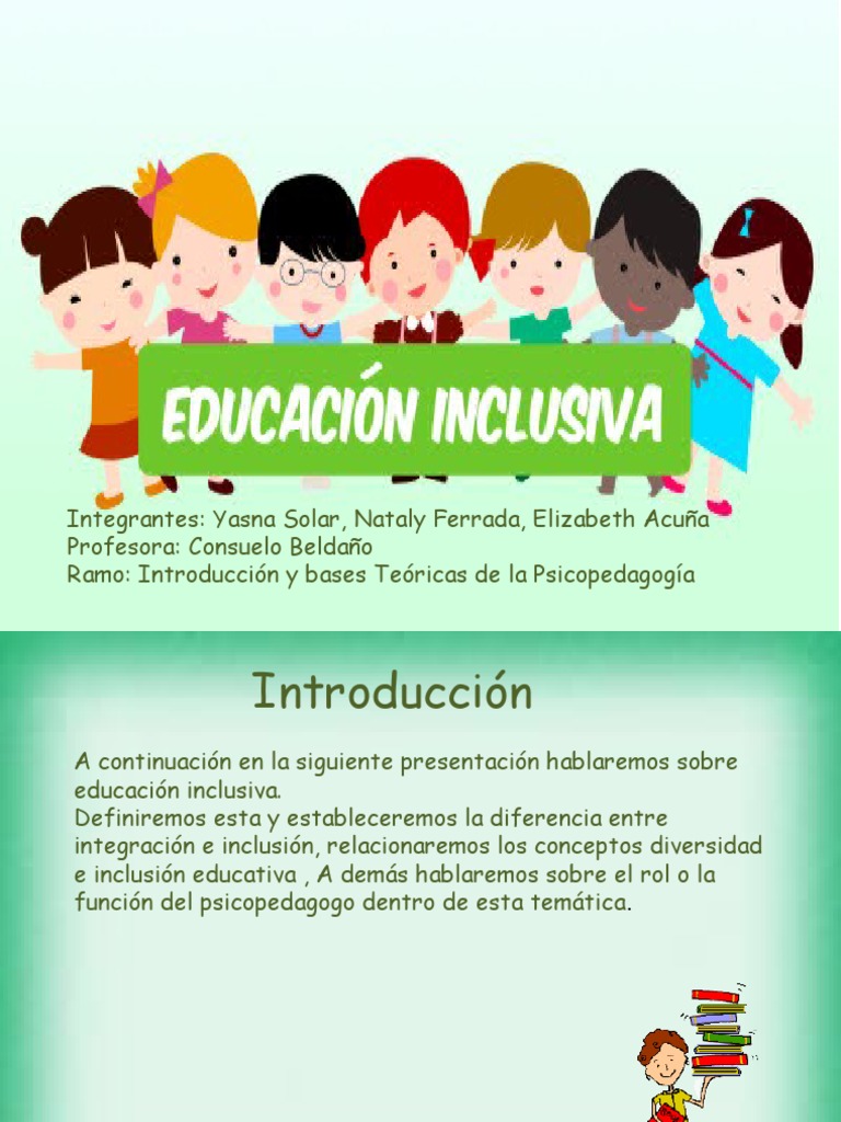 Educación Inclusiva y Diversidad Escolar | PDF | Inclusión (Educación ...
