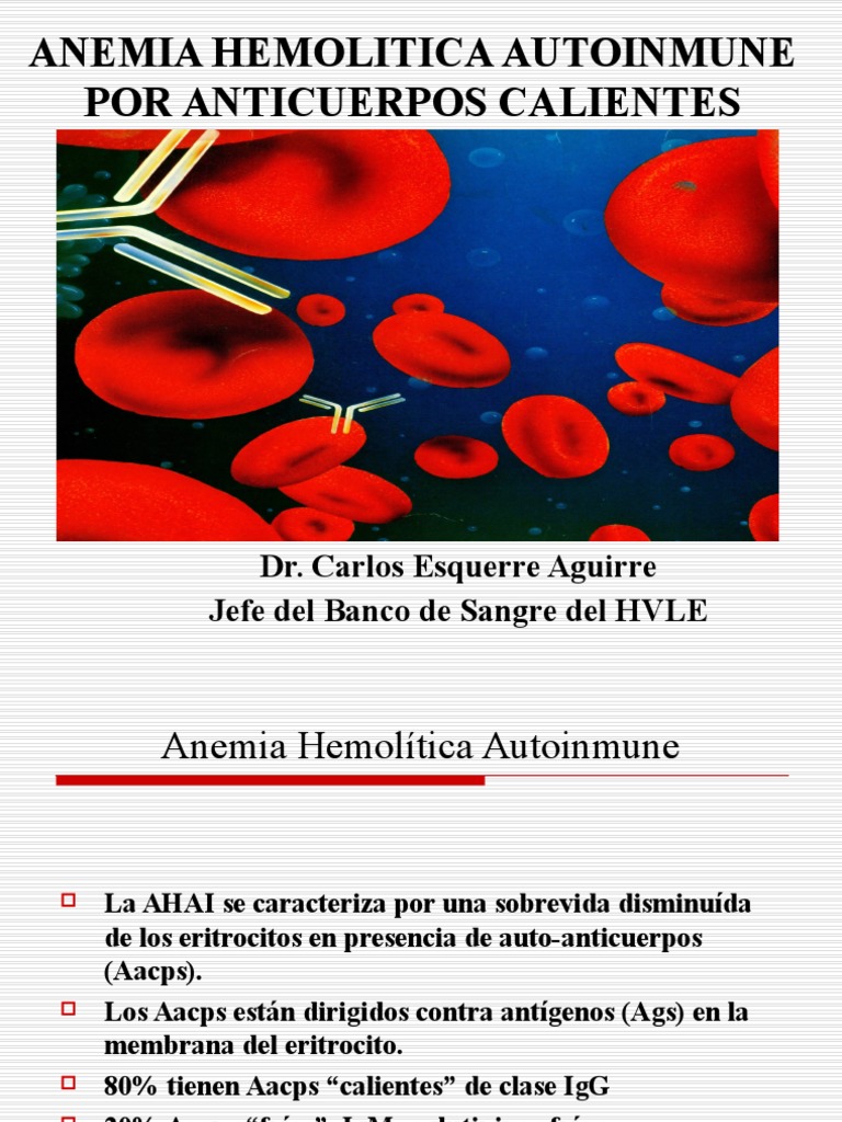 Anemia Hemolitica Autoinmune | Anticuerpo | Sistema complementario
