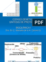 Codigo Genetico Ysintesis de Proteinas Universisadad Dde Cordova