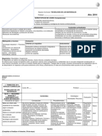 Planificacion Tecnologia de Los Materiales