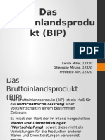 Das Bruttoinlandsprodukt (BIP)