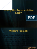 Writing The Argumentative Essay