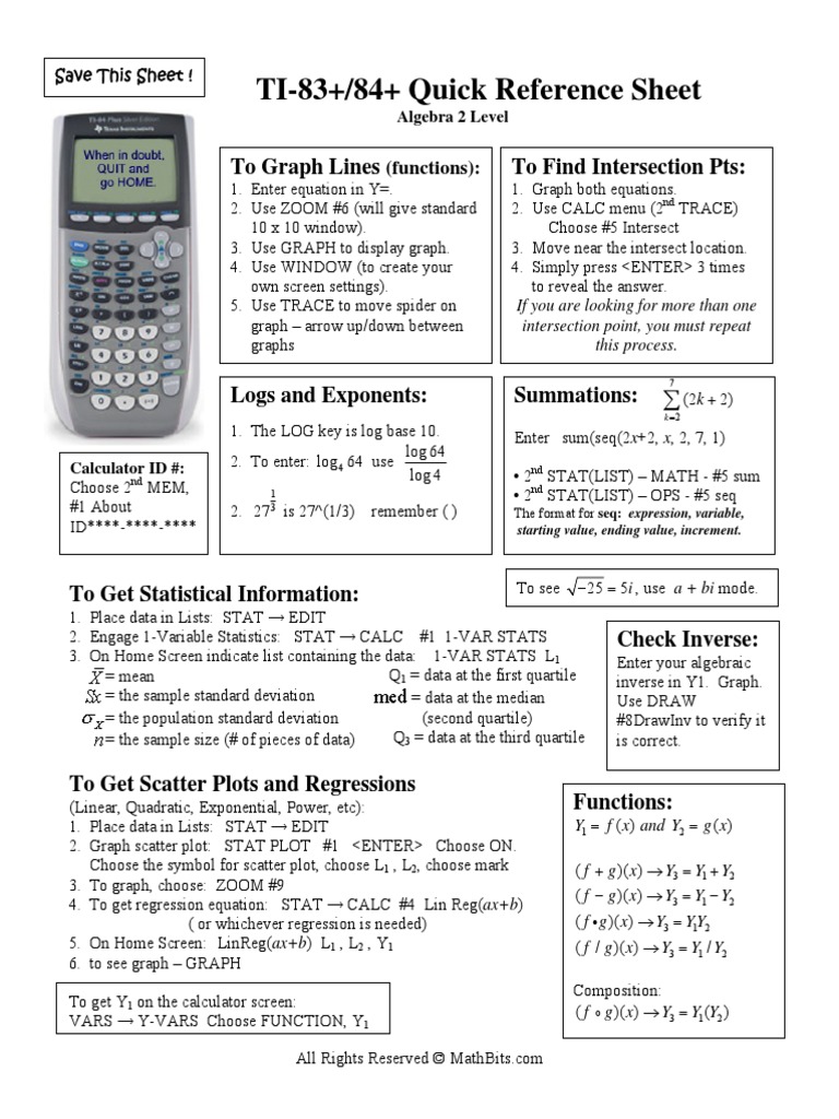 Quick Reference Sheeta2 | PDF | Teaching Methods & Materials