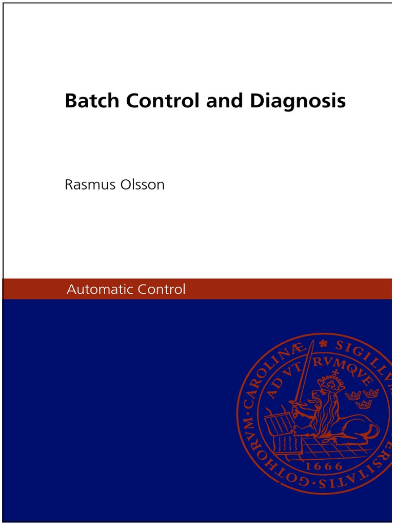 Batch Control and Fault Detection Techniques | PDF | Scheduling ...
