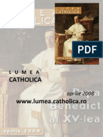 Lumea Catholica, Aprilie 2008