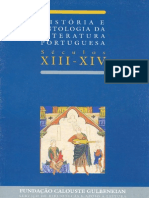 História e Antologia Da Literatura Portuguesa - Séculos XIII - XV - Fundação Calouste Gulbenkian