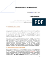 Nutricion y Errores Innatos Del Metabolismo