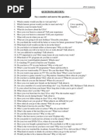 Questions (Review) Say A Number and Answer The Question : 4ºESO Speaking Ángela Ruiz 2009-2010