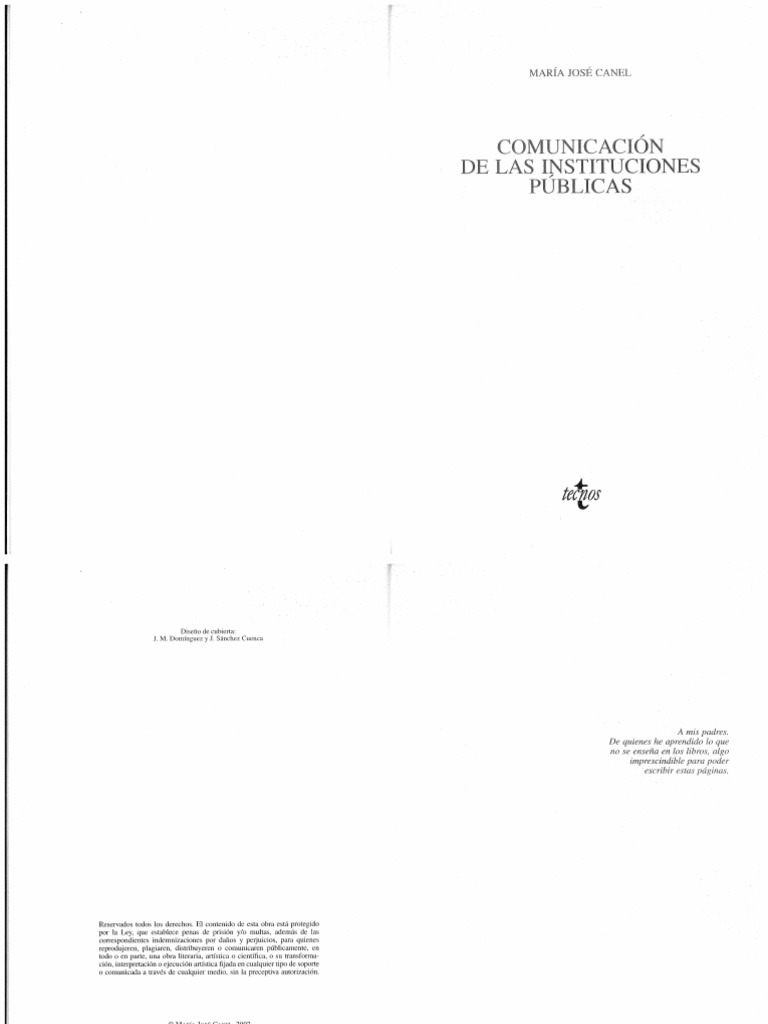CANEL Comunicación en Las Instituciones Públicas PDF