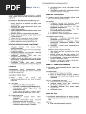 Jawapan Praktis Soalan Spm Pdf