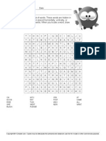 Dolch Preprimer Word Search 1 PDF