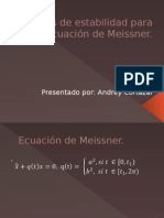 Análisis de Estabilidad para La Ecuación de Meissner