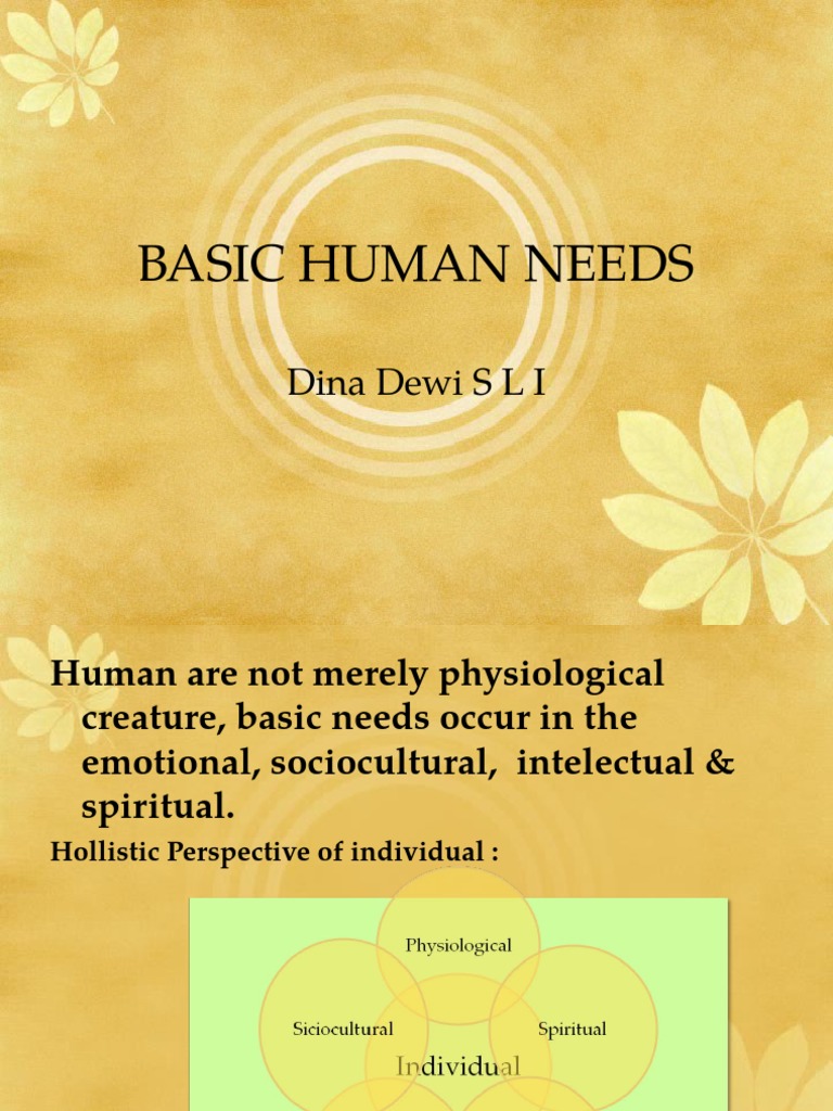 Basic Human Needs | PDF