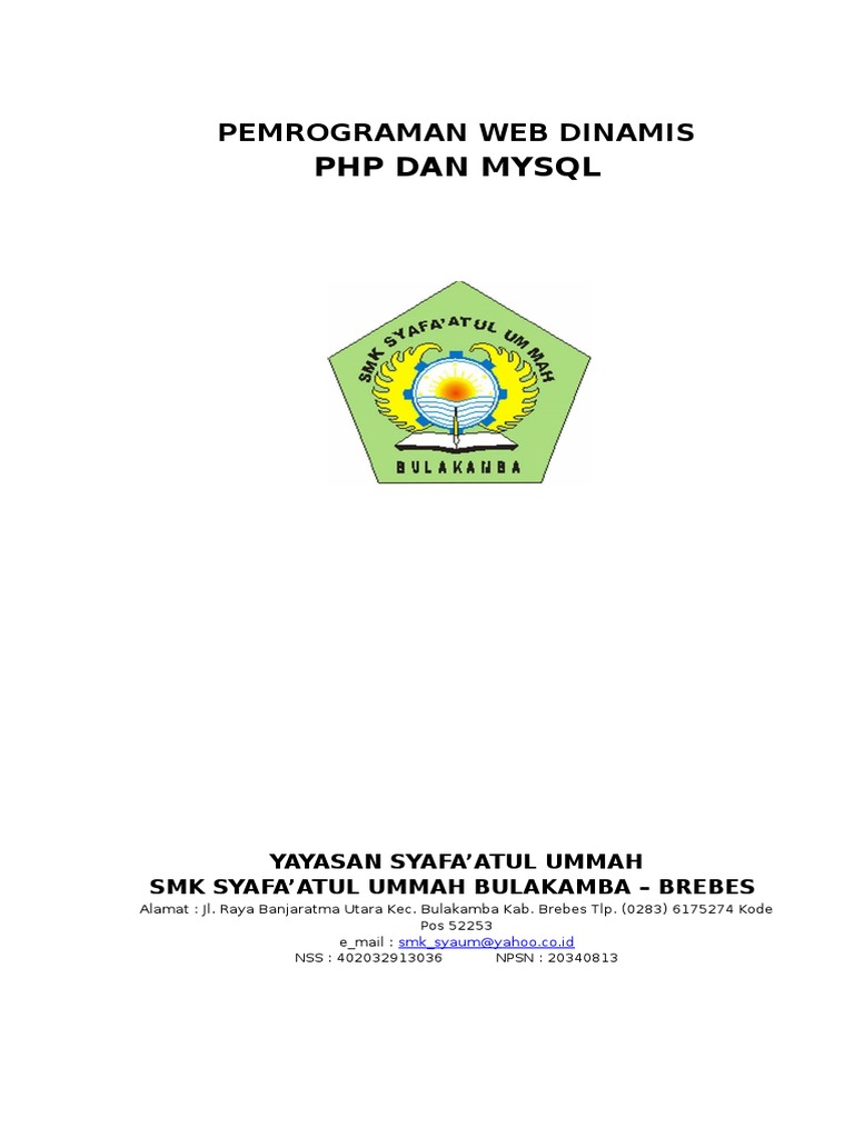 Pemrograman Web Dinamis: PHP & MySQL | PDF
