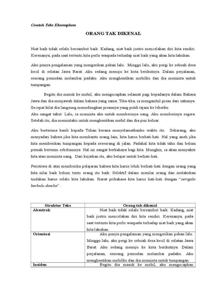 Teks Exemplum