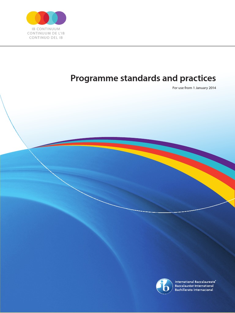 IB Standards and Practices (2014) MYP Curriculum Learning