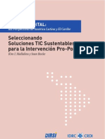 Capitulo 6 Seleccionando Soluciones TIC Sustentables para la Intervención Pro-Pobre