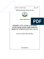 Nghiên Cứu Nâng Cao Khả Năng Sinh Tổng Hợp Kháng Sinh Từ Streptomyces 173.113