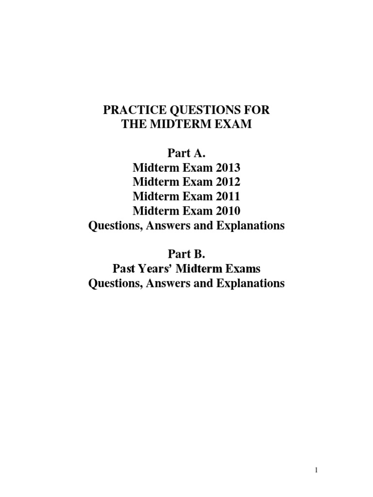 291 Practice Midterms and Solutions | PDF | Confidence Interval ...
