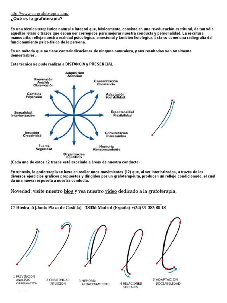Grafoterapia: Reeducación Escriturales | PDF | Grafología | Desorden ...