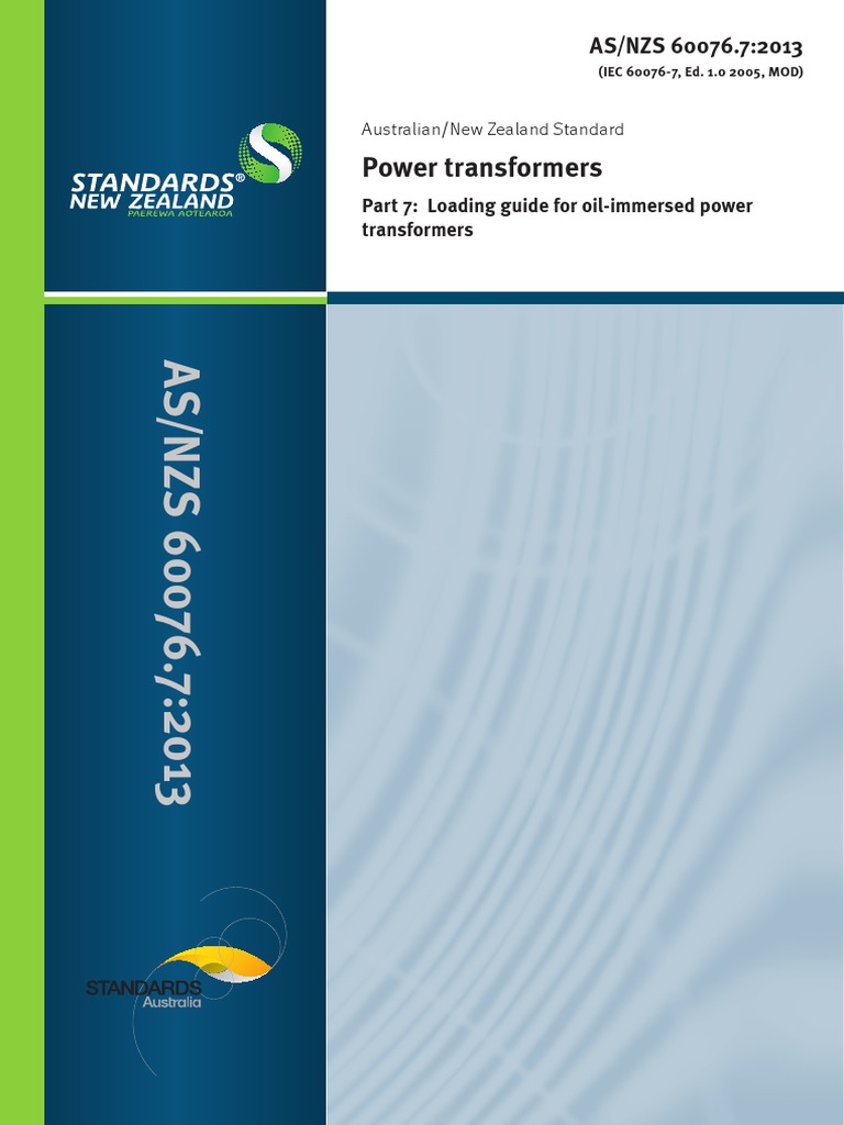 Newzeland Power Transformers Loading Guide PDF Transformer
