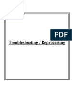 Troubleshooting / Reprocessing