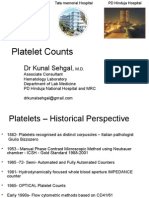 Platelet Counts: Historical Perspectives and Case Studies