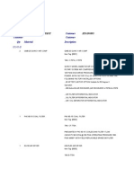 Fabrication Bill of Material