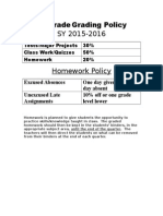 Grading Policy 4th Grade 15-16