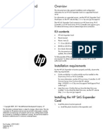 HP SAS Expander Card - Installation Instructions