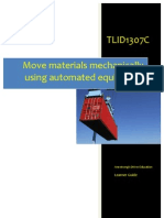 TLID1307C - Move Materials Mechanically Using Automated Equipment - Learner Guide