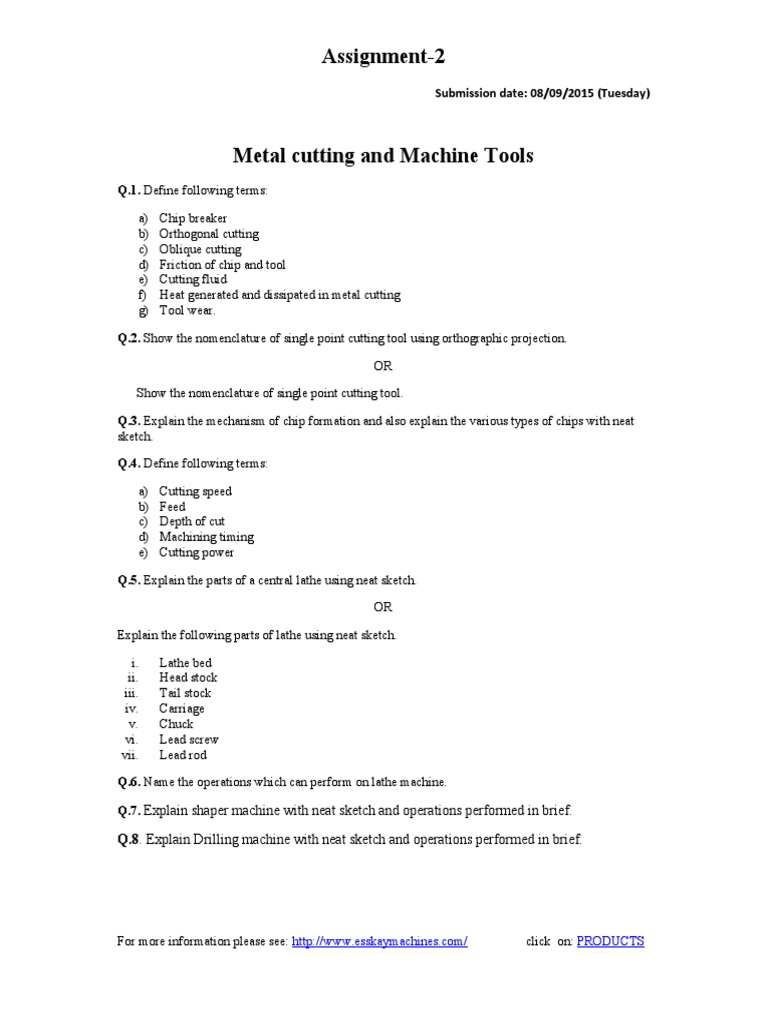 Metal Cutting Tools and Techniques | PDF | Technology & Engineering ...