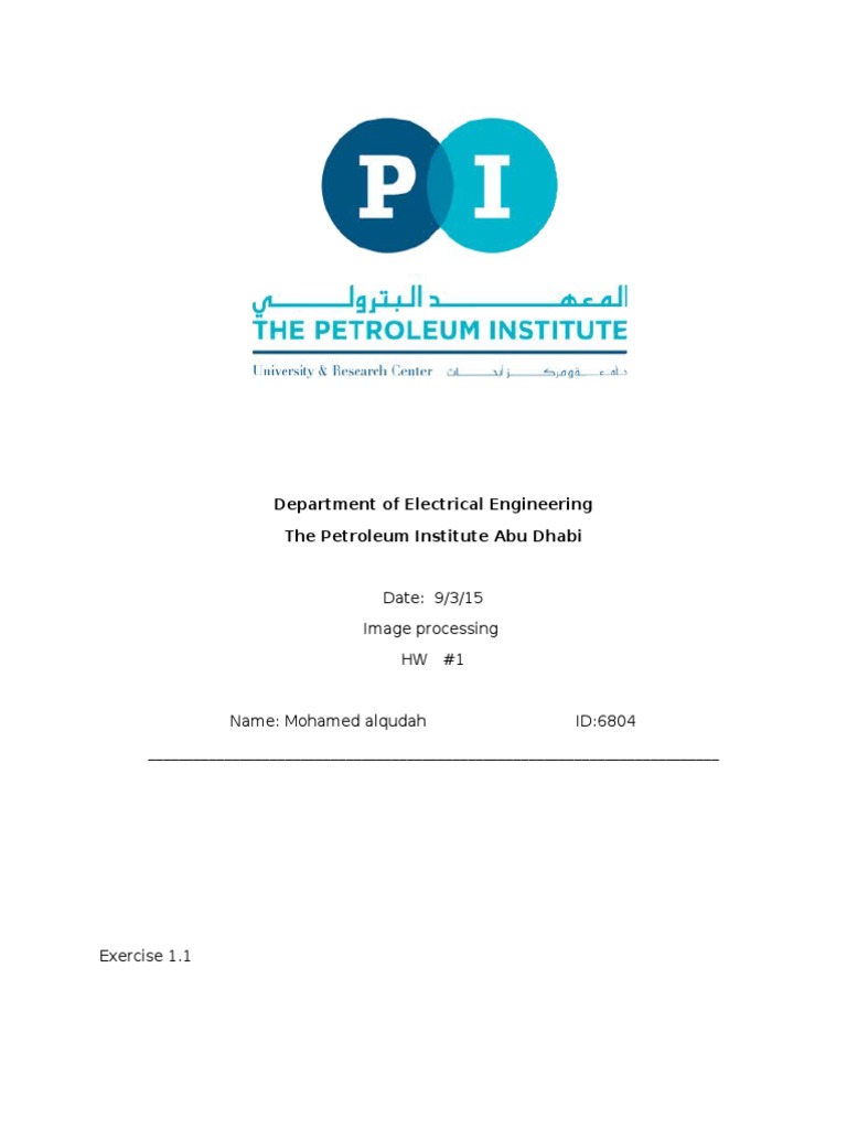 Image Processing Homework 1 | PDF | Technology & Engineering