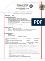 Instructional Plan For The Reading Remediation Program in English