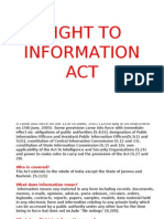 Right To Information Act