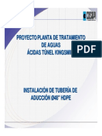 Inst. Tuberia Hdp en Tuneles