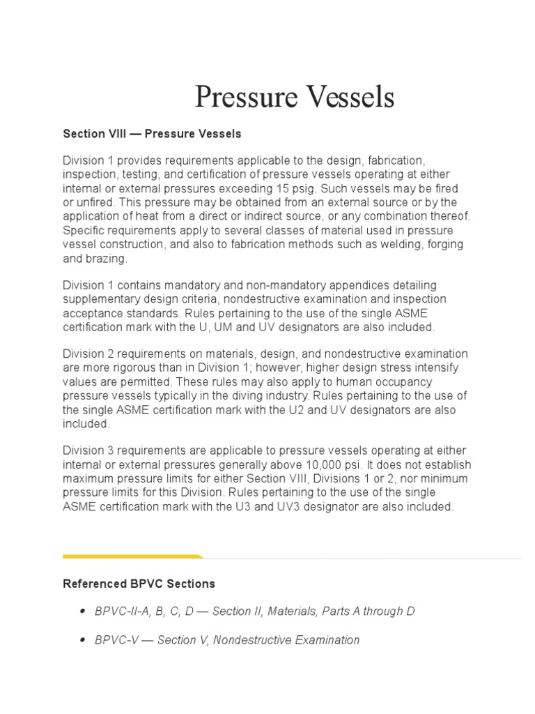 Pressure Vessels | Download Free PDF | Energy Technology | Gases