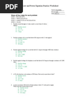 Grade 9 Electricity Practice Test | PDF | Volt | Electric Current