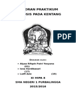 Download LAPORAN PRAKTIKUM OSMOSIS PADA KENTANG by Alyaa Rifqoh SN278094188 doc pdf