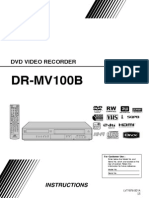 Jvc Dvd Video Recorder -- Dr-mv100b