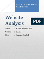 Website Analysis