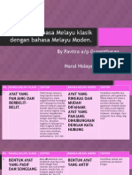 Bezakan bahasa Melayu klasik dengan bahasa Melayu Moden.pptx