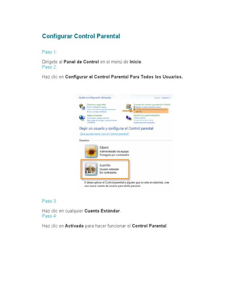 Control Parental | PDF | Estilo de vida