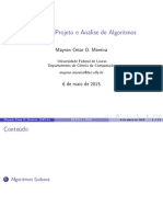 GCC111 Projeto e Análise de Algoritmos: Mayron César O. Moreira