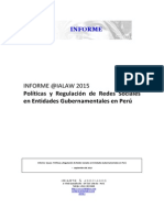 Informe IALaw 2015: Políticas de Redes Sociales Gubernamentales 