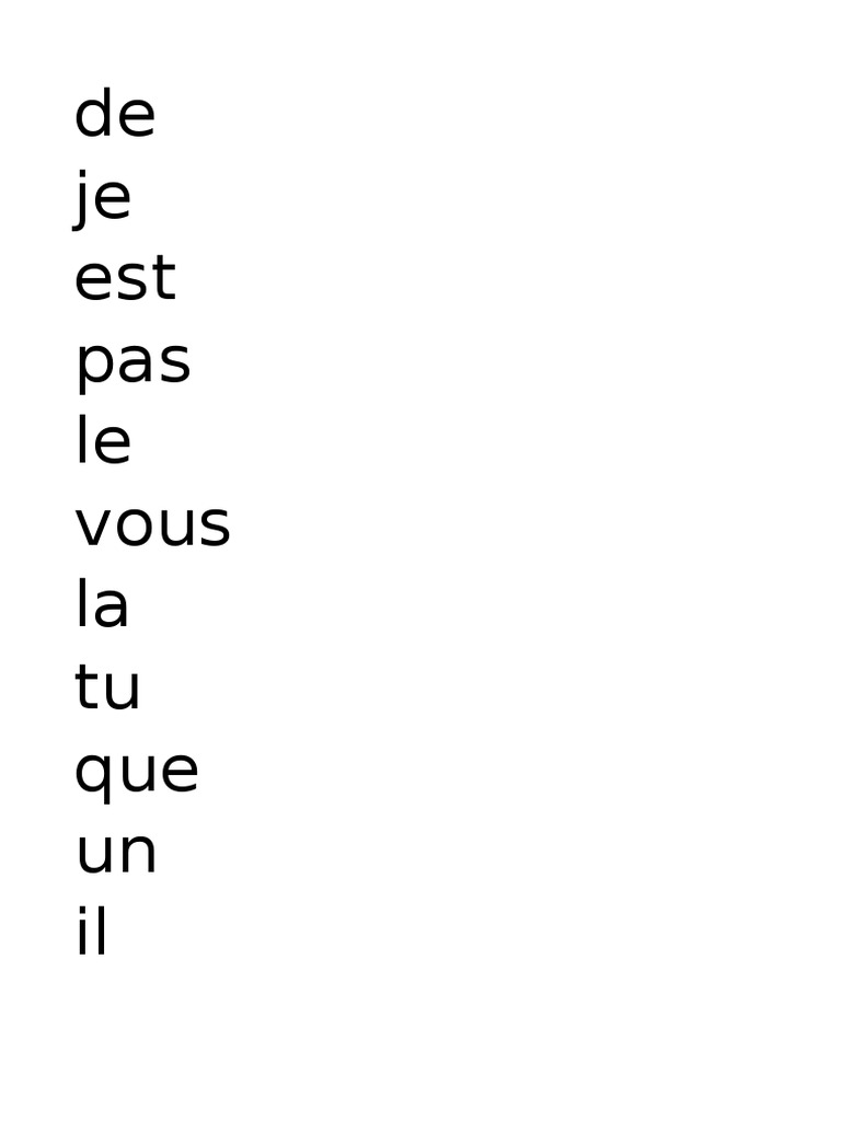 Liste de FR 233 Quence Des Mots Fran 231 Ais PDF Bien-être Médical image