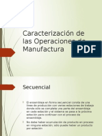 Caract de Las Oper de Manufactura